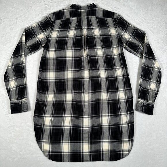 Ralph Lauren Denim Supply Shirt Women Size S Plaid Long Sleeve Tunic Top EUC - Picture 10 of 11